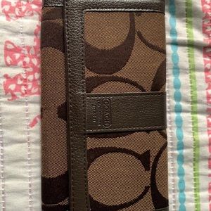 Brown coach wallet
